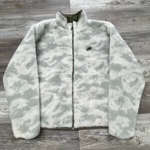 Nike Sportswear Club Fleece Plus Reversible Womens M Full Zip Winterized Jacket
